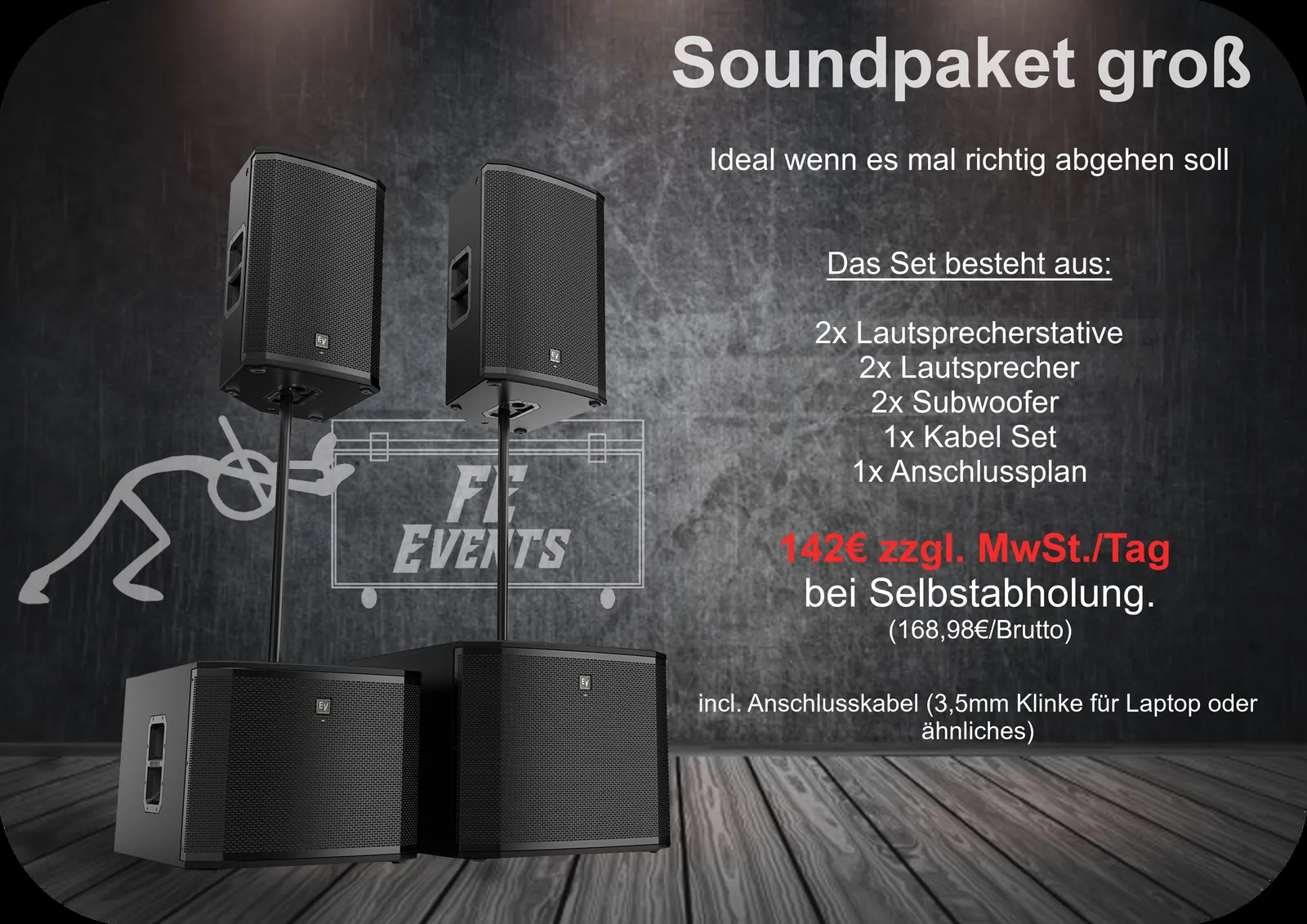 Soundpaket Groß – Preise